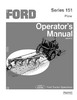 Thumbnail NEW HOLLAND 151 PLOW OPERATORS MANUAL