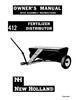 Thumbnail NEW HOLLAND 412 FERTILIZER PLANTING SEEDING OPERATORS MANUAL Thumbnail NEW HOLLAND 412 FERTILIZER PLANTING SEEDING OPERATORS MANUAL