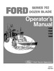 Thumbnail FORD SER 702 DOZER BLADE 1300 1500 1700  OPERATORS MANUAL