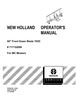 Thumbnail NEW HOLLAND 60 FRONT DOZER BLADE 702D 702D OPERATORS MANUAL Thumbnail NEW HOLLAND 60 FRONT DOZER BLADE 702D 702D OPERATORS MANUAL