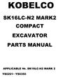 Thumbnail KOBELCO SK16LC-N2 MARK 2 COMPACT EXCAVATOR PARTS CATALOG MANUAL Thumbnail KOBELCO SK16LC-N2 MARK 2 COMPACT EXCAVATOR PARTS CATALOG MANUAL