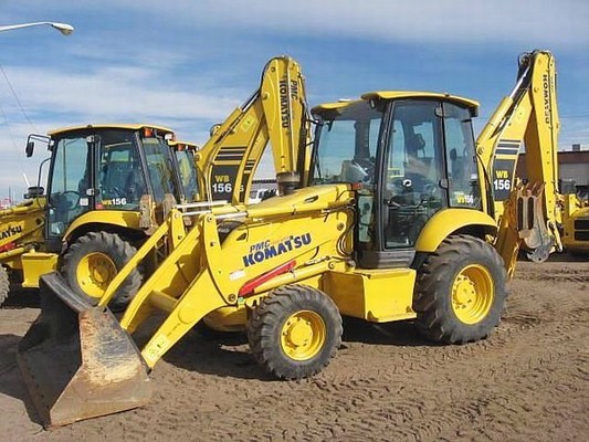 Product picture KOMATSU WB156-5 BACKHOE LOADER SERVICE SHOP REPAIR MANUAL