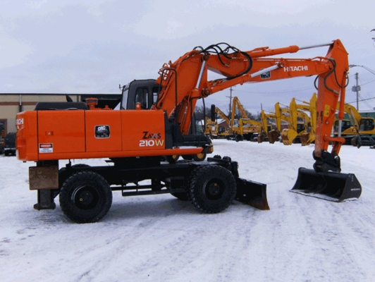 Product picture HITACHI ZAXIS 210W WEELED EXCAVATOR SERVICE  MANUAL SET