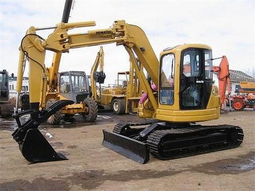 Product picture KOMATSU PC75UU-3 EXCAVATOR OPERATION & MAINTENANCE MANUAL