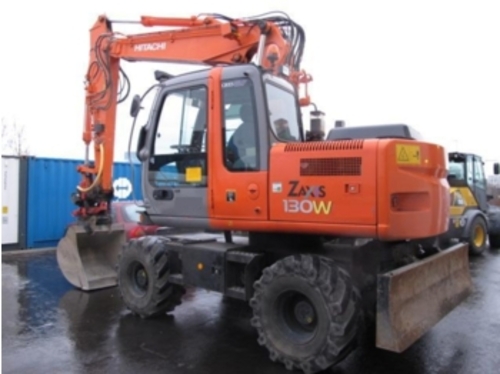 Product picture HITACHI ZAXIS ZX 130W WHEELED EXCAVATOR SERVICE  MANUAL SET