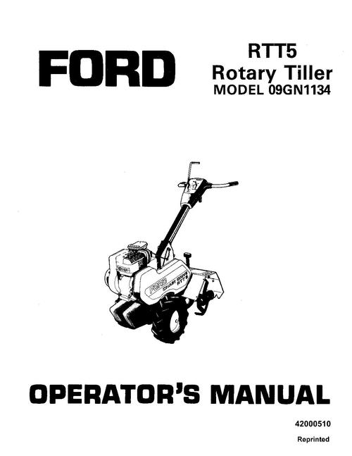 Product picture NEW HOLLAND RTT5 SOIL PREPARATION TILLAGE OPERATORS MANUAL