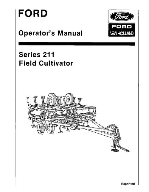 Product picture NEW HOLLAND 211 FIELD CULTIVATOR TILLAGE OPERATORS MANUAL