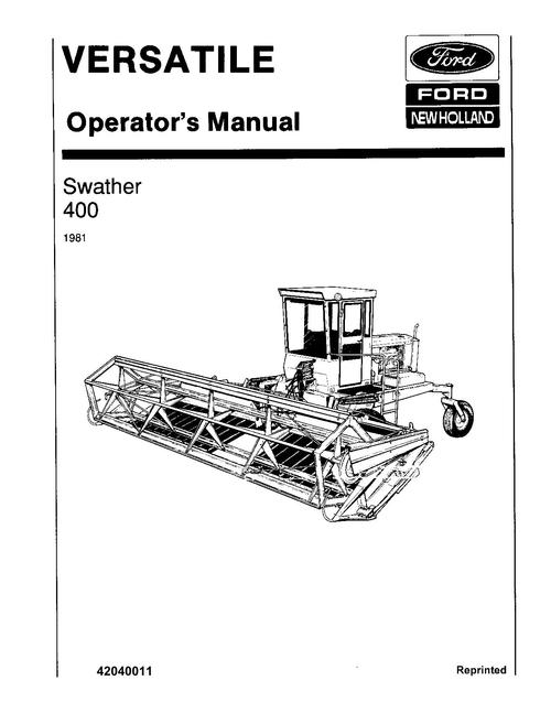 Product picture NEW HOLLAND SWATHER SOIL PREPARATION TILLAGE OPERATORS MANUAL