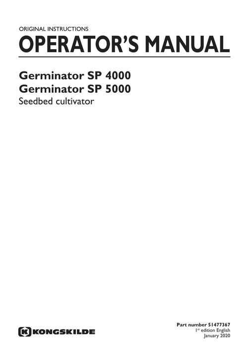 Product picture NEW HOLLAND SP 4000 5000 SEEDBED CULTIVATOR OPERATORS MANUAL