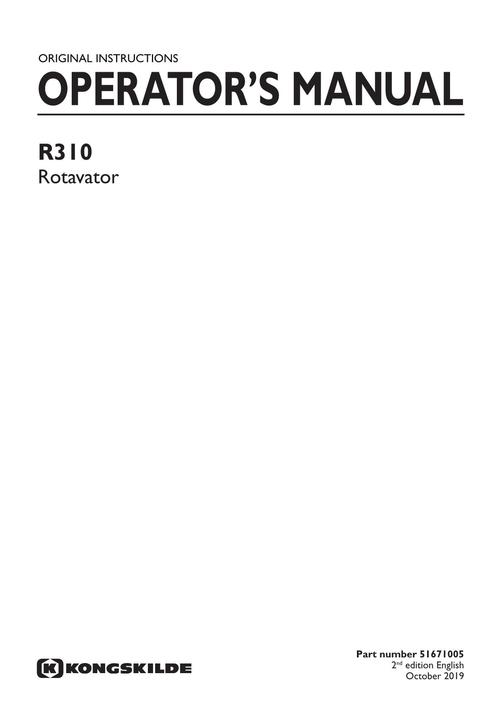 Product picture NEW HOLLAND R310 SOIL PREPARATION TILLAGE OPERATORS MANUAL