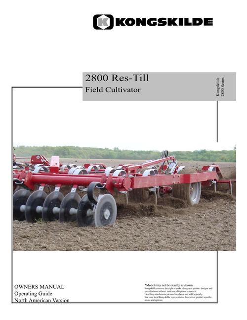Product picture NEW HOLLAND 2800 RESS-TILL FIELD CULTIVATOR OPERATORS MANUAL