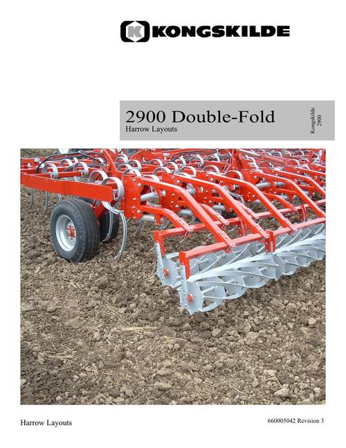 Product picture NEW HOLLAND 2900 DOUBLE-FOLD HARROW LAYOUTS OPERATORS MANUAL