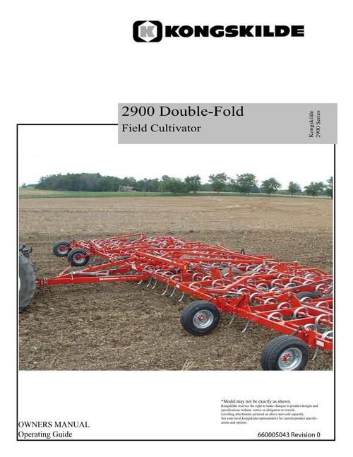 Product picture NEW HOLLAND 2900 DOUBLE-FOLD CULTIVATOR OPERATORS MANUAL