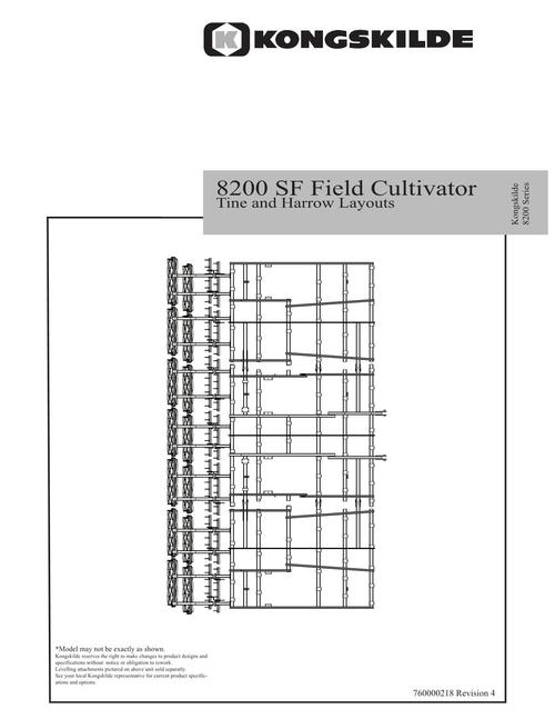 Product picture NEW HOLLAND 8200 SF FIELD CULTIVATOR TINE  OPERATORS MANUAL