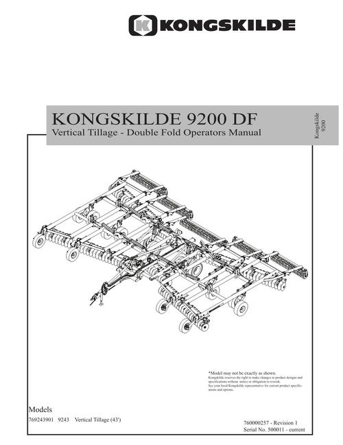 Product picture NEW HOLLAND KONGSKILDE SOIL PREPARATION TILLAGE OPERATORS MANUAL