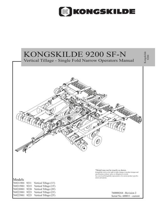 Product picture NEW HOLLAND KONGSKILDE SOIL PREPARATION TILLAGE OPERATORS MANUAL