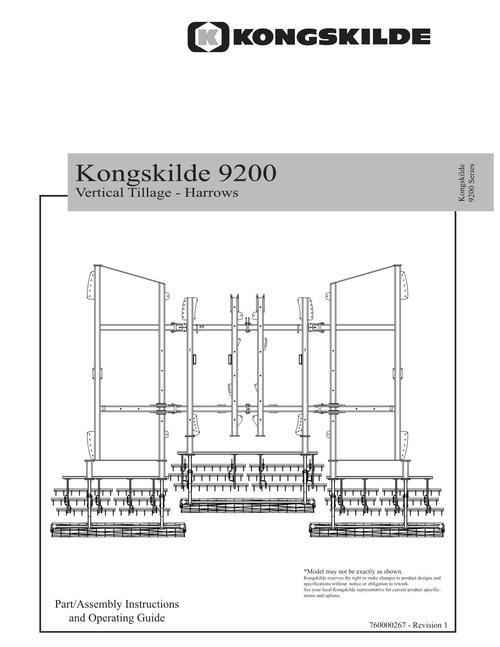 Product picture NEW HOLLAND KONGSKILDE SOIL PREPARATION TILLAGE OPERATORS MANUAL