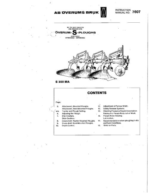Product picture NEW HOLLAND OVERUMS SOIL PREPARATION TILLAGE OPERATORS MANUAL