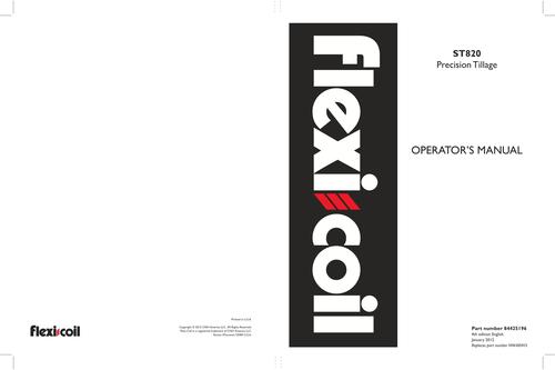 Product picture NEW HOLLAND ST820 SOIL PREPARATION TILLAGE OPERATORS MANUAL