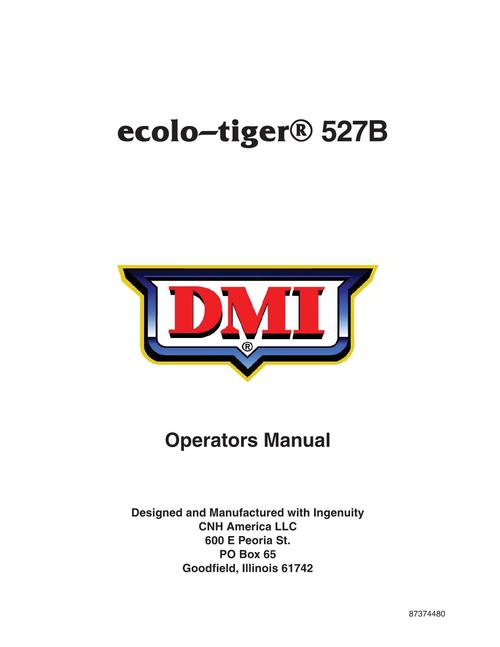 Product picture NEW HOLLAND ECOLO-TIGER 527B DMI OPERATORS MANUAL #1