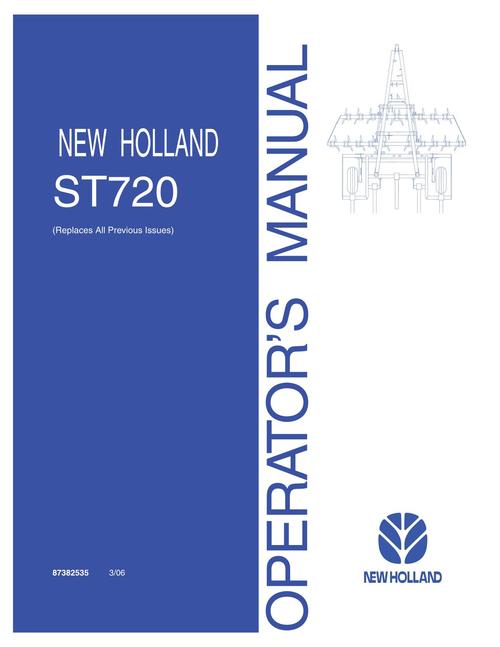 Product picture NEW HOLLAND NEW SOIL PREPARATION TILLAGE OPERATORS MANUAL