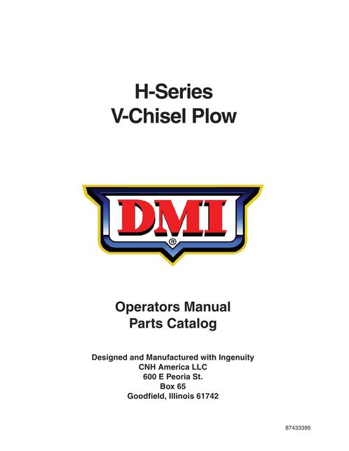 Product picture NEW HOLLAND H-SER V-CHISEL PLOW DMI OPERATORS MANUAL