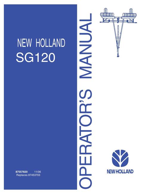 Product picture NEW HOLLAND SG120 OPERATORS MANUAL