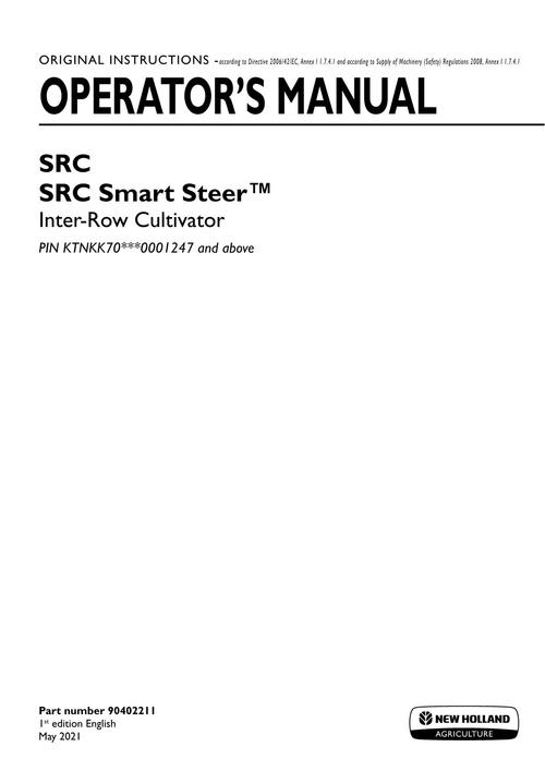 Product picture NEW HOLLAND SRC SRC SMART STEER TM OPERATORS MANUAL