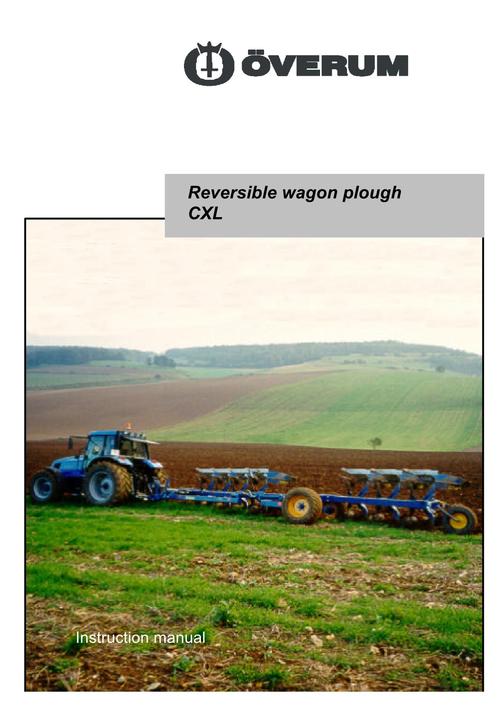 Product picture NEW HOLLAND REVERSIBLE WAGON PLOUGH CXL OPERATORS MANUAL