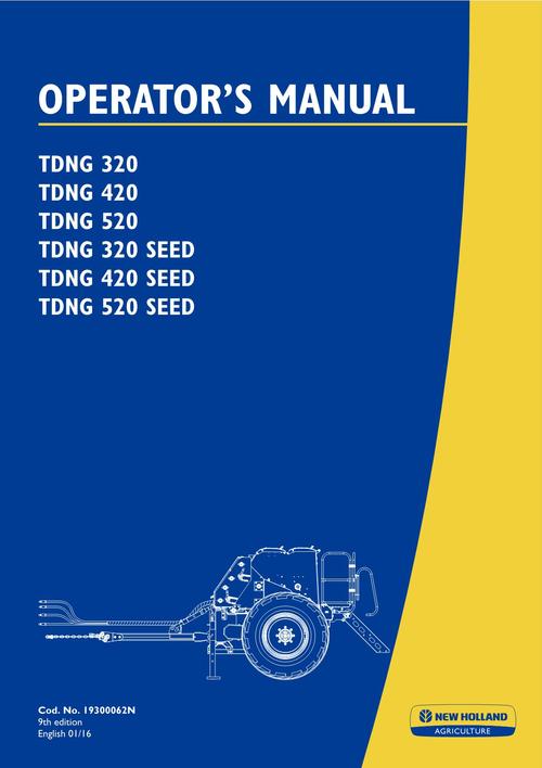 Product picture NEW HOLLAND TDNG 320 420 PLANTING SEEDING OPERATORS MANUAL