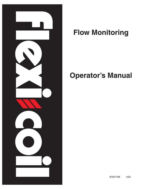 Product picture NEW HOLLAND FLOW MONITORING SEEDING OPERATORS MANUAL