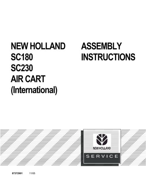Product picture NEW HOLLAND SC180 SC230 AIR CAR OPERATORS MANUAL