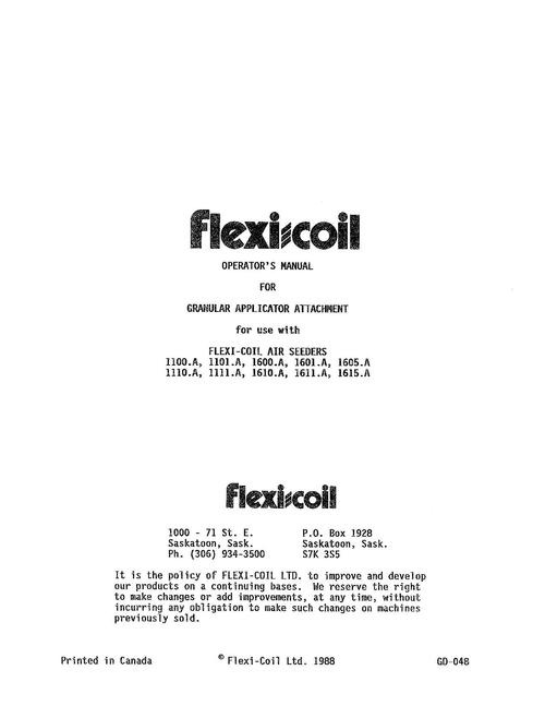 Product picture NEW HOLLAND FOR FLEXI-COIL AIR SEEDERS OPERATORS MANUAL