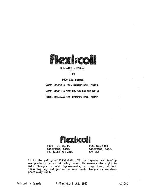 Product picture NEW HOLLAND FOR 1600  AIR PLANTING SEEDING OPERATORS MANUAL