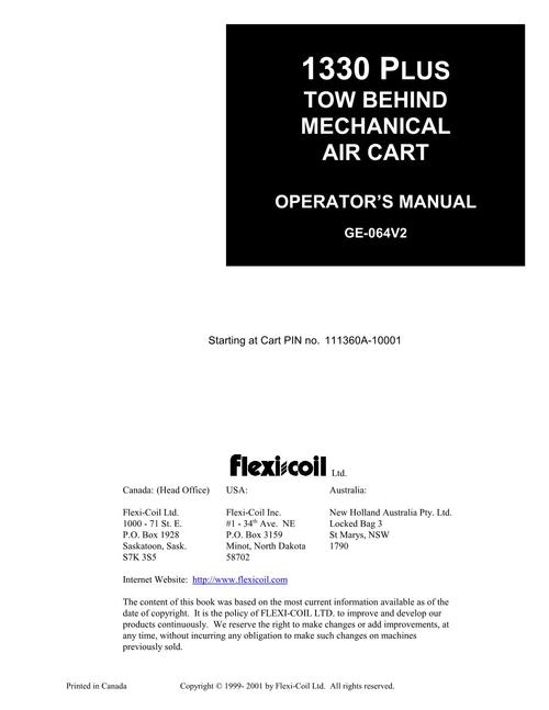 Product picture NEW HOLLAND 1330 PLUS TOW PLANTING SEEDING OPERATORS MANUAL