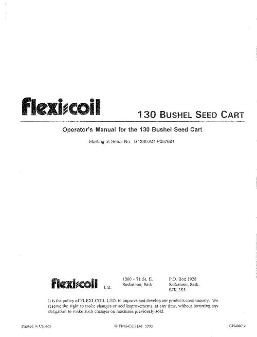 Product picture NEW HOLLAND 130 BUSHEL PLANTING SEEDING OPERATORS MANUAL