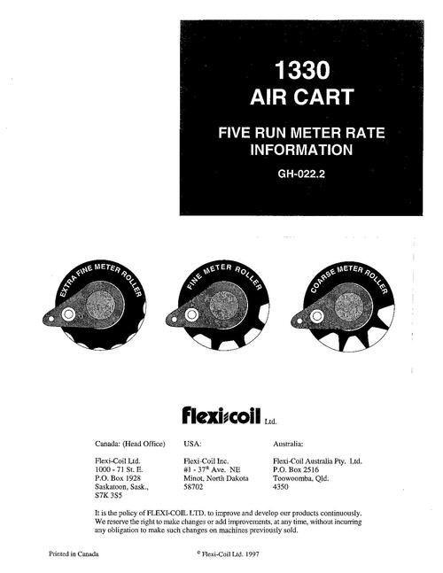 Product picture NEW HOLLAND 1330 AIR CART PLANTING SEEDING OPERATORS MANUAL