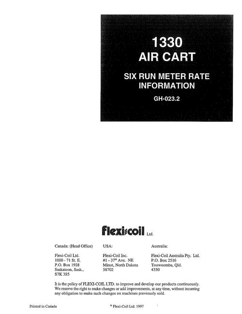 Product picture NEW HOLLAND 1330 AIR CART PLANTING SEEDING OPERATORS MANUAL