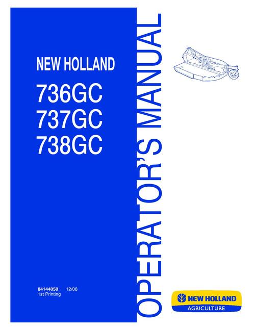 Product picture NEW HOLLAND 736GC 737GC 738GC HAY TOOLS OPERATORS MANUAL