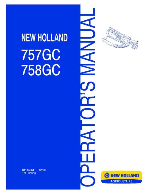 Product picture NEW HOLLAND 757GC 758GC HAY TOOLS OPERATORS MANUAL