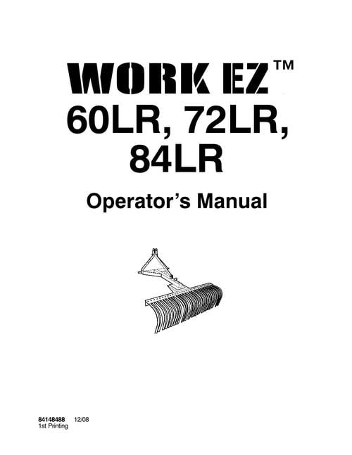 Product picture NEW HOLLAND WORK EZ TM 60LR 72LR HAY TOOLS OPERATORS MANUAL