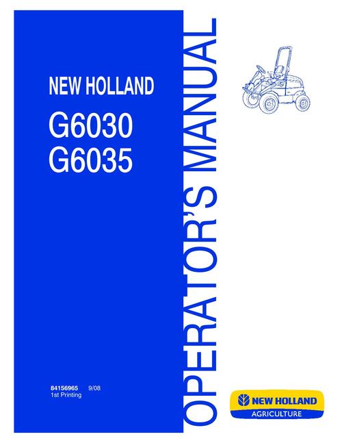 Product picture NEW HOLLAND G6030 G6035 HAY TOOLS OPERATORS MANUAL
