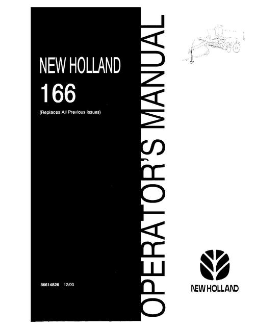 Product picture NEW HOLLAND 166 HAY TOOLS OPERATORS MANUAL
