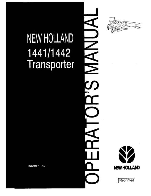 Product picture NEW HOLLAND 1441 1442 TRANSPORTEUR OPERATORS MANUAL #1