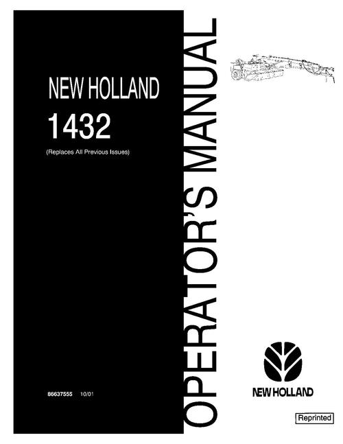 Product picture NEW HOLLAND 1432 TRANSPORTEUR OPERATORS MANUAL #1