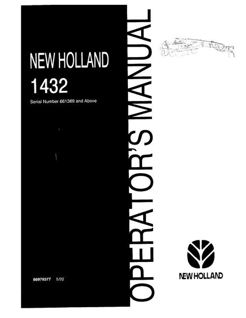 Product picture NEW HOLLAND 1432 HAY TOOLS OPERATORS MANUAL #2