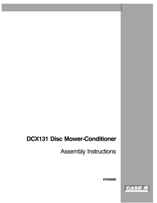 Product picture NEW HOLLAND DCX131 DISK MOWER - CONDITIONER OPERATORS MANUAL
