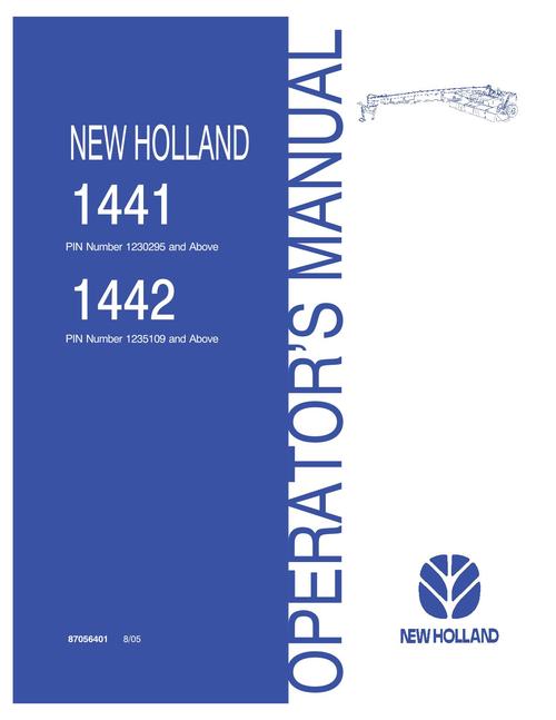 Product picture NEW HOLLAND 1441 1442 HAY TOOLS OPERATORS MANUAL #2