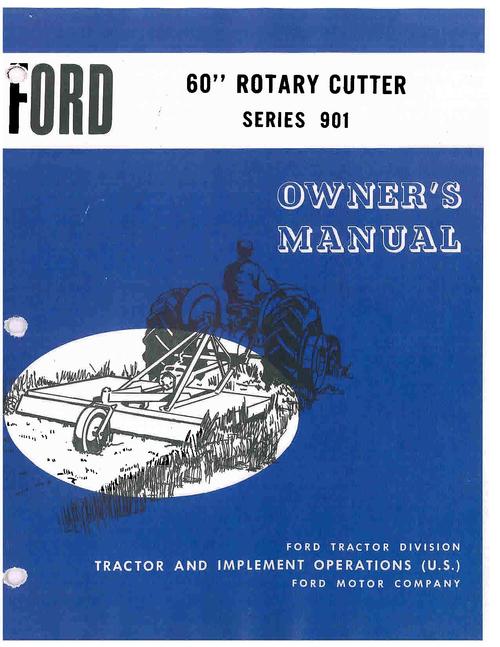 Product picture NEW HOLLAND 60 SERIES 901 ROTARY CUTTER OPERATORS MANUAL