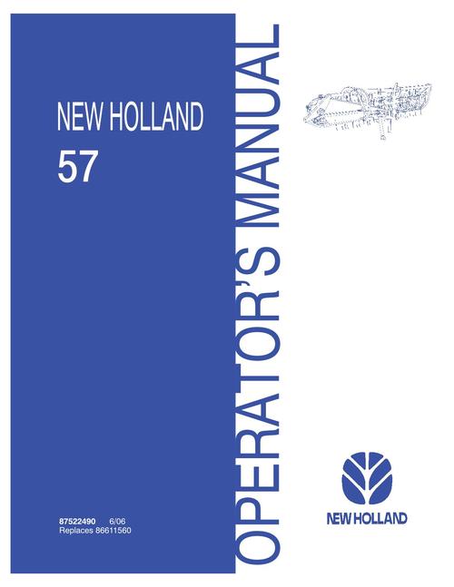 Product picture NEW HOLLAND 57 HAY TOOLS OPERATORS MANUAL